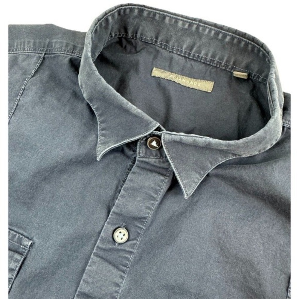7 DIAMONDS Mens Short‎ Sleeve Button Shirt - Blue - SIZE XXXL 3X